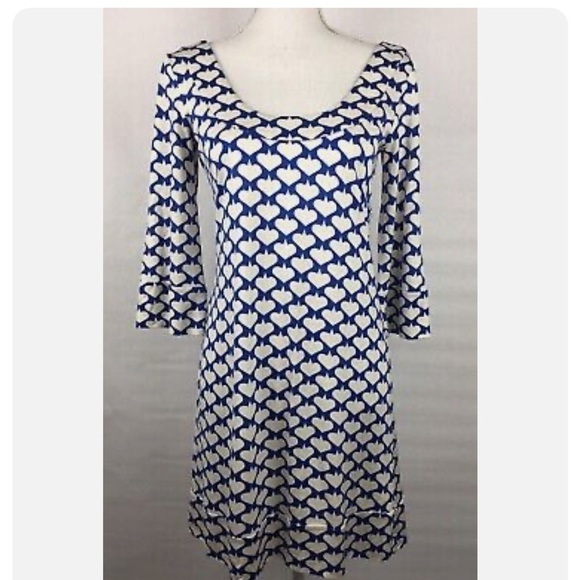 Diane von Furstenburg Silk Spade Dress Size 2 - Picture 1 of 5